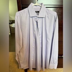 Men's blue - purple Hugo boss dress shirt.